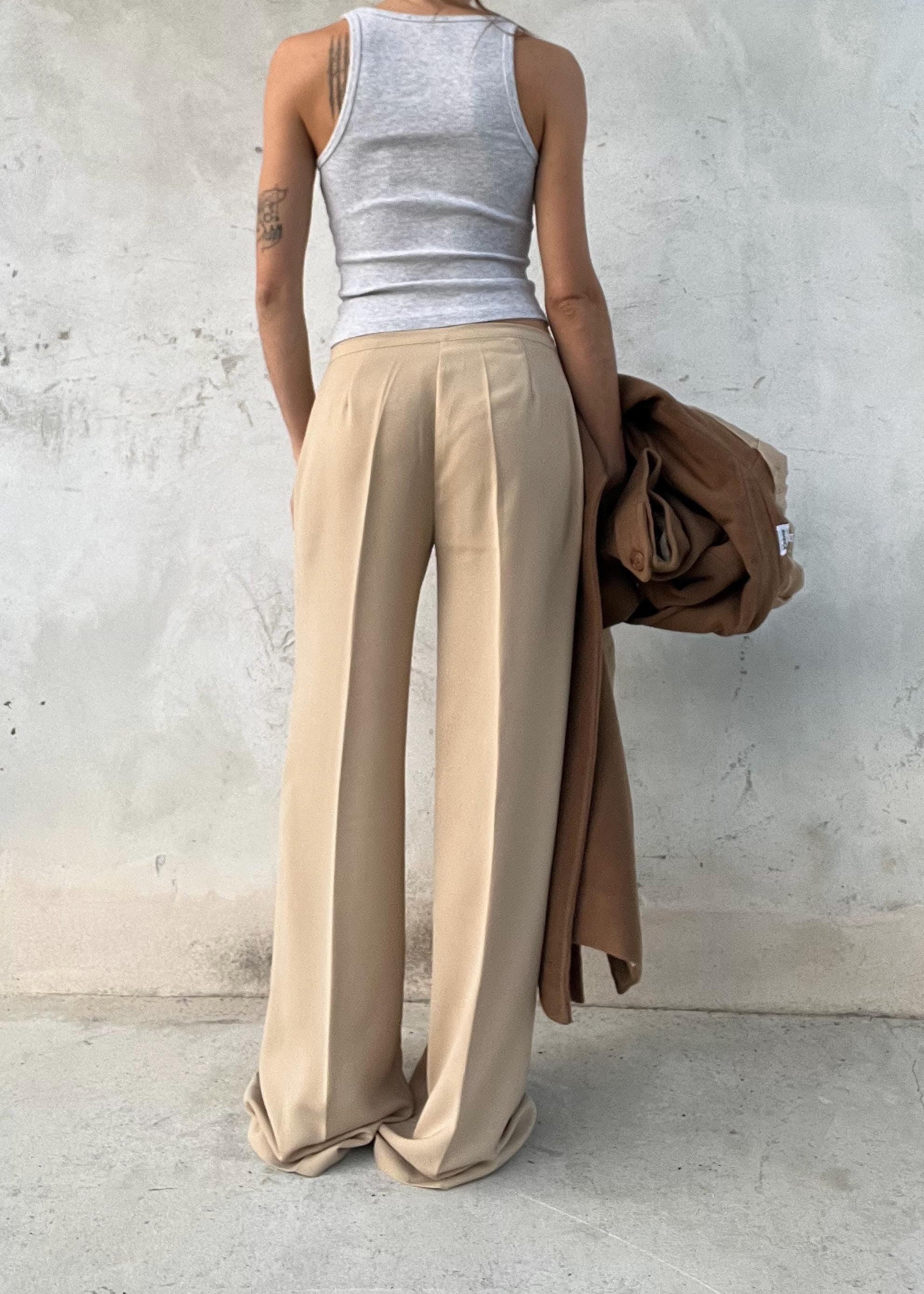 Pantaloni leggeri beige