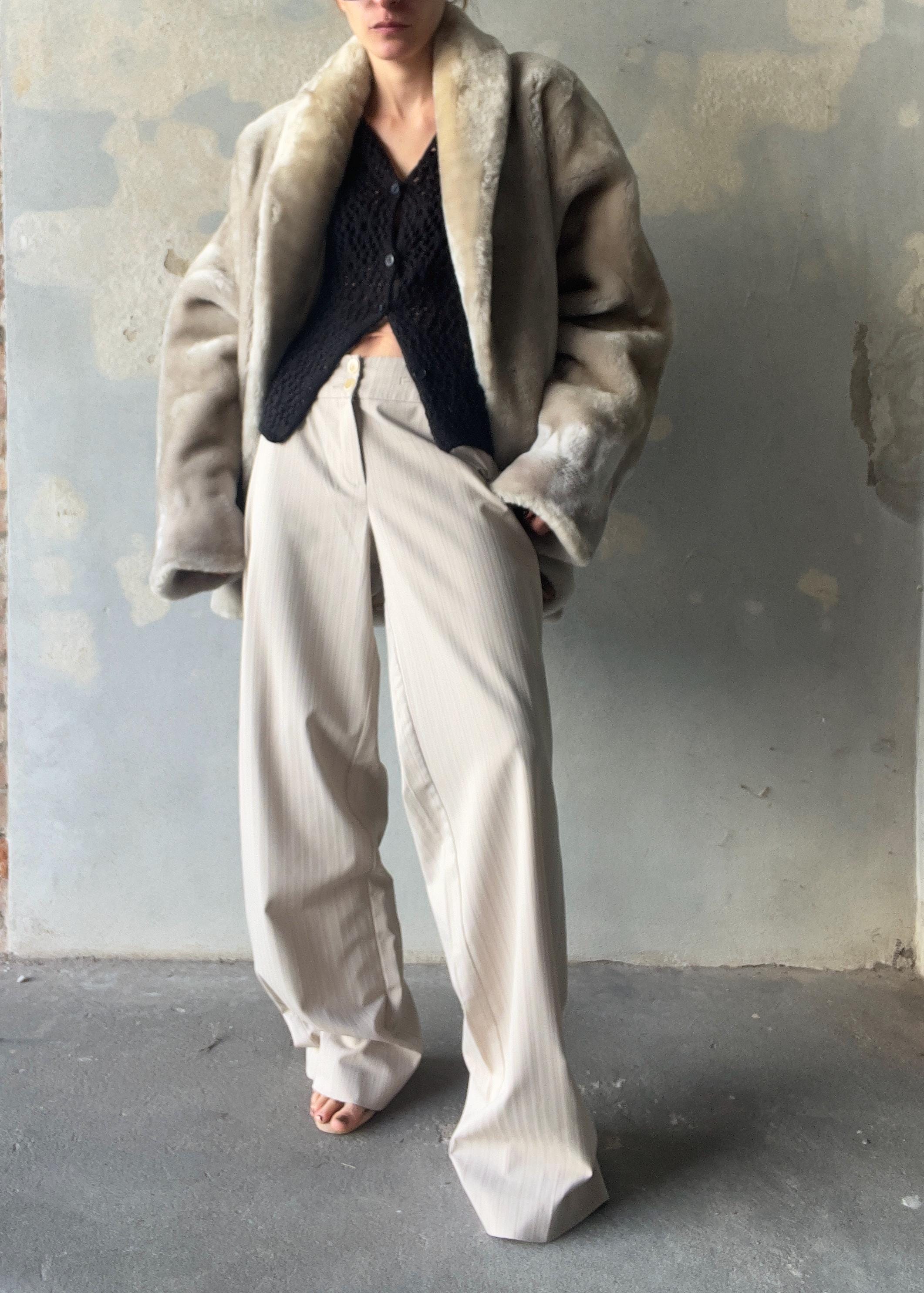Eco fur color ghiaccio