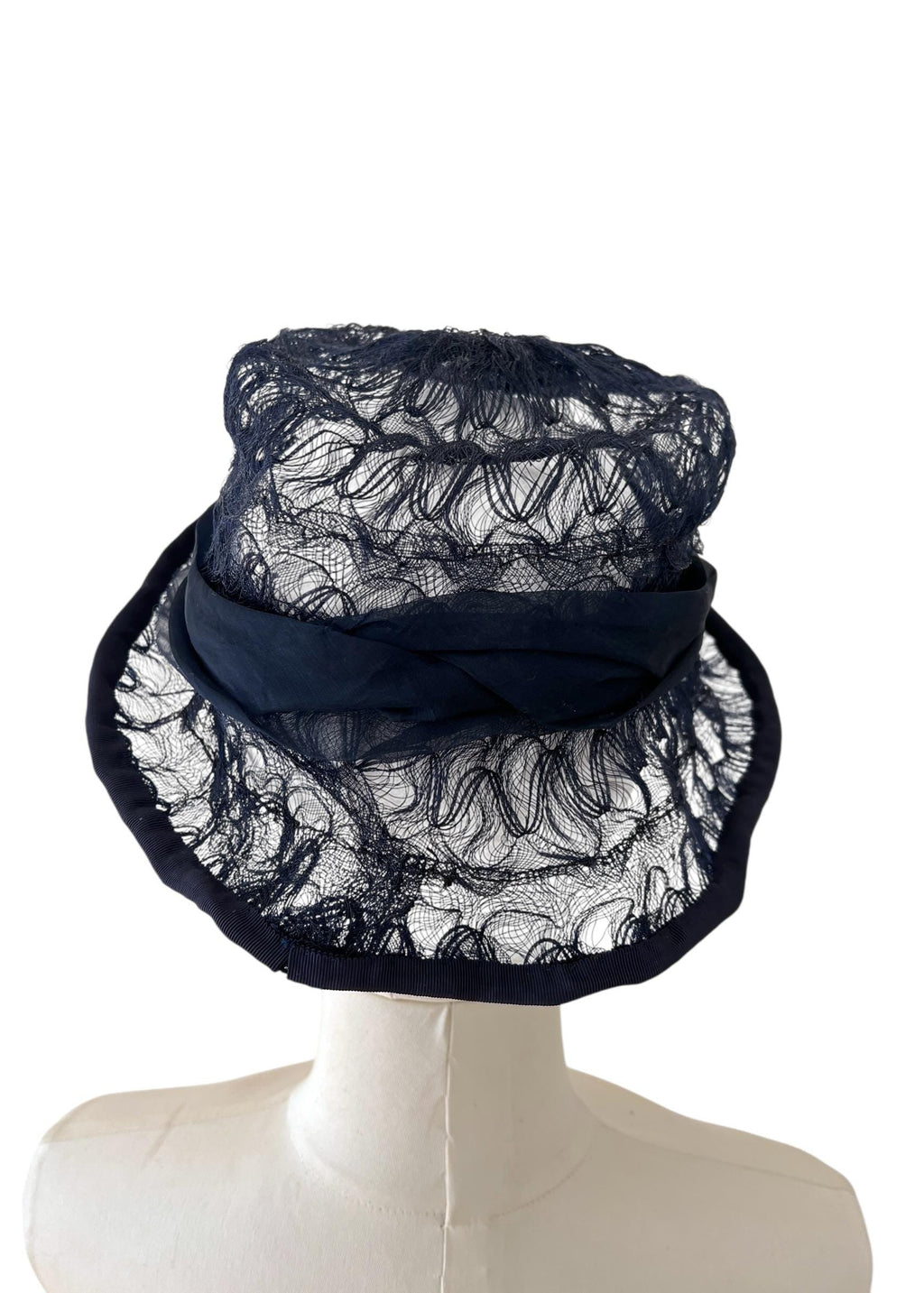 Cappello vintage blu scuro