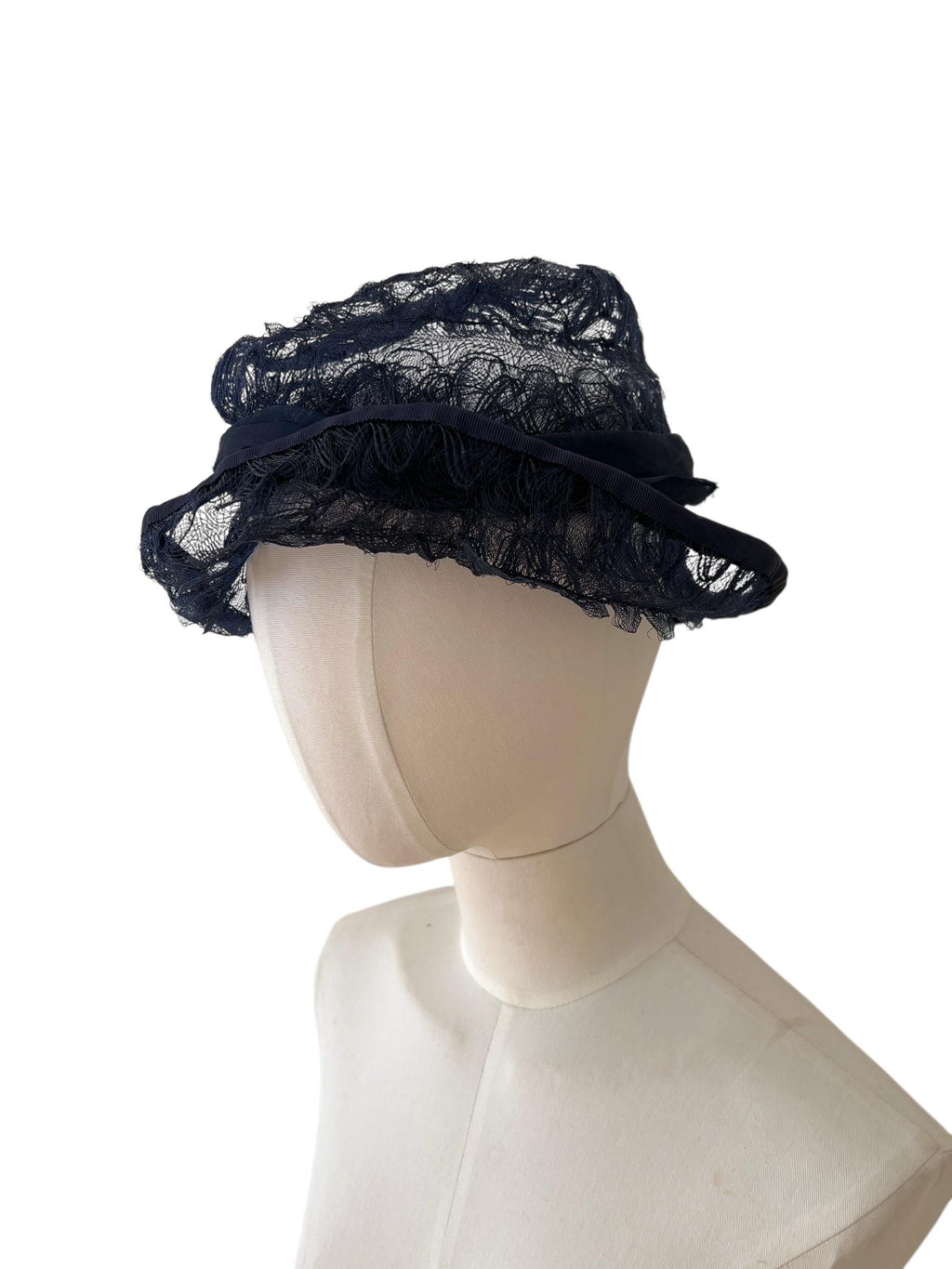 Cappello vintage blu scuro
