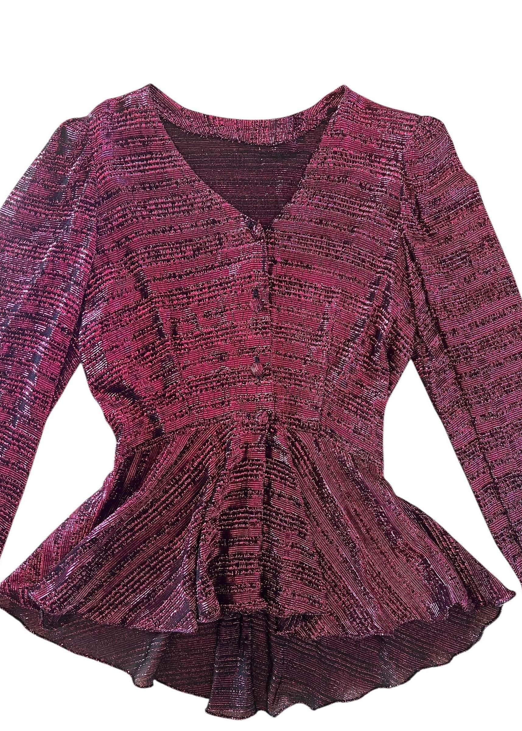 Camicia lurex anni'80