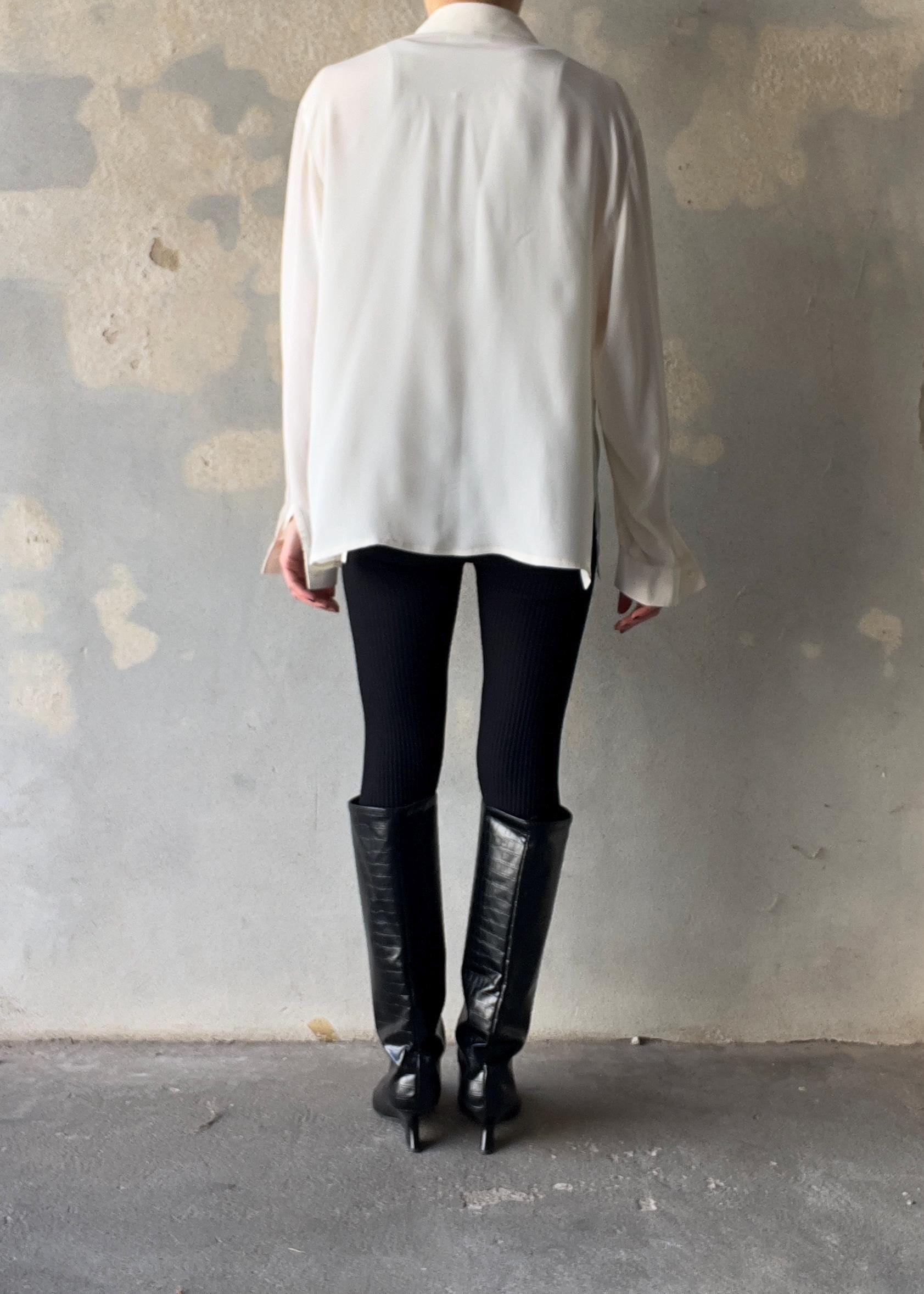 Camicia romantica vintage ricamata