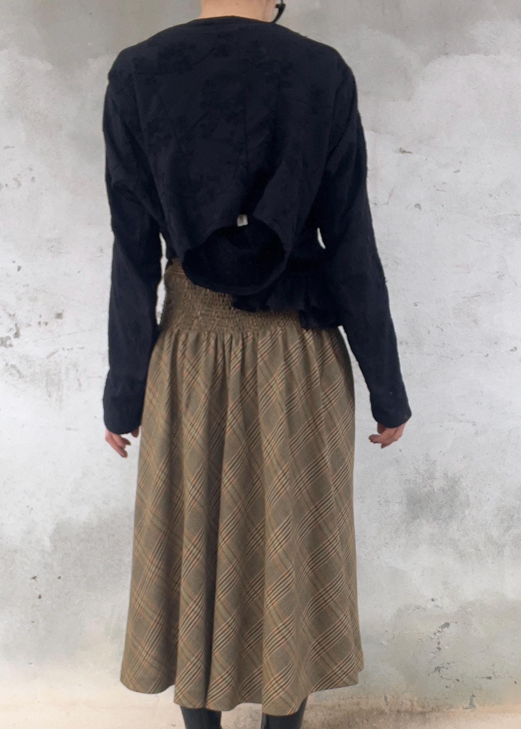 Gonna pura lana made in Italy