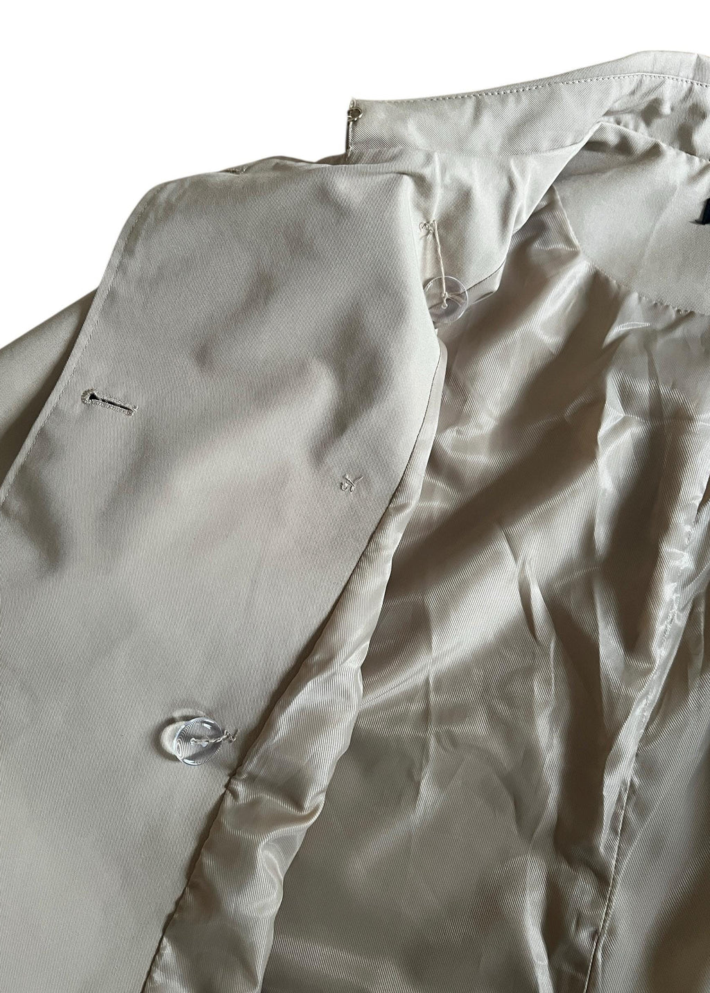 Trench ampio beige primaverile