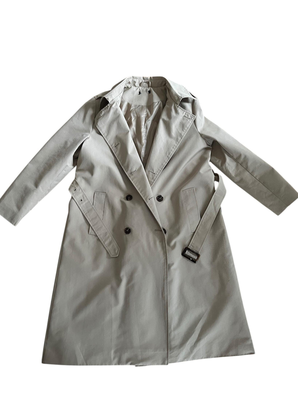 Trench ampio beige primaverile