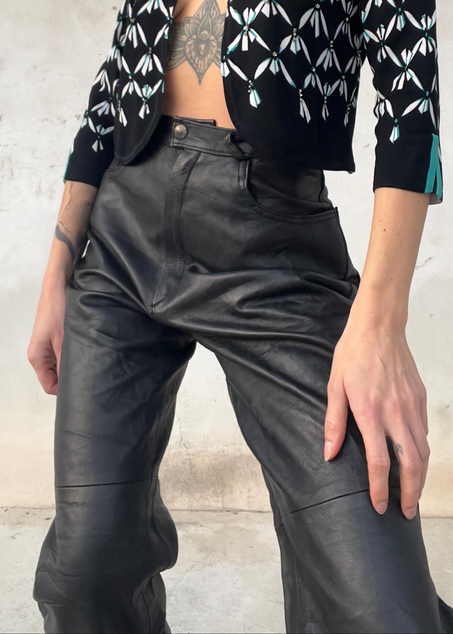 Pantaloni in pelle vintage