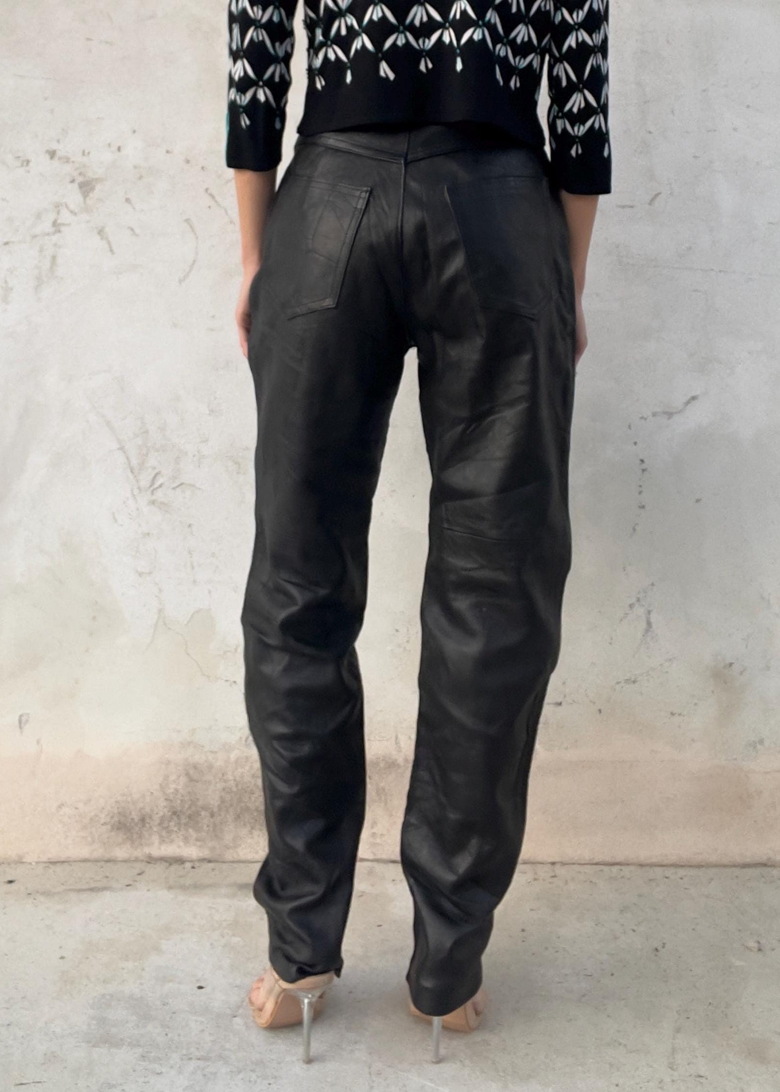 Pantaloni in pelle vintage