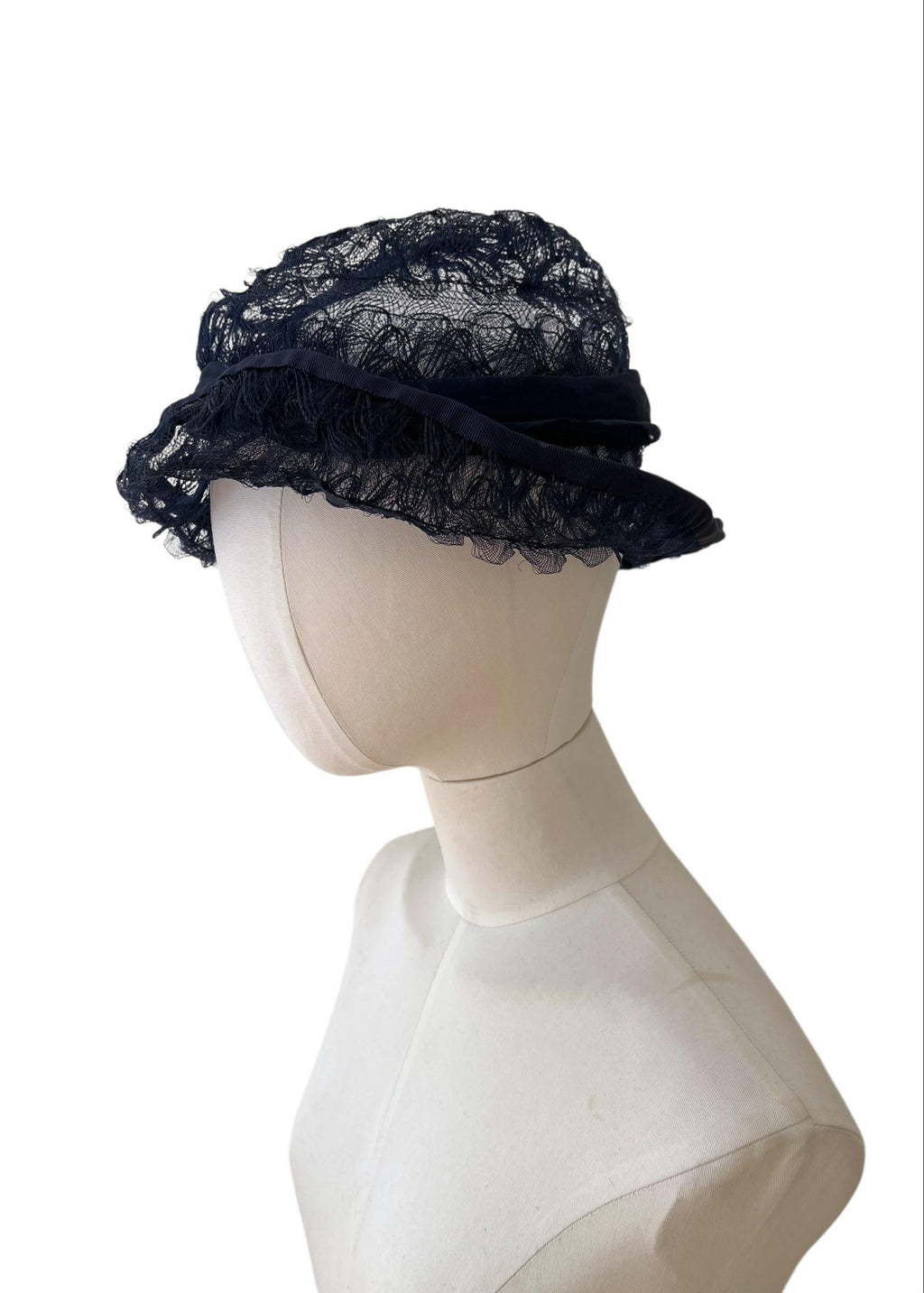 Cappello vintage blu scuro