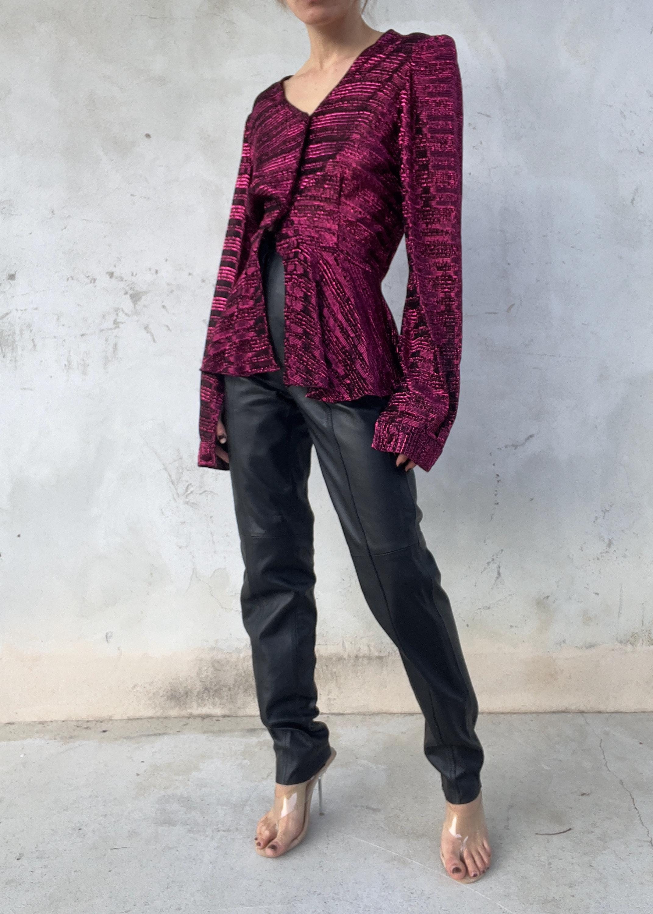 Camicia lurex anni'80