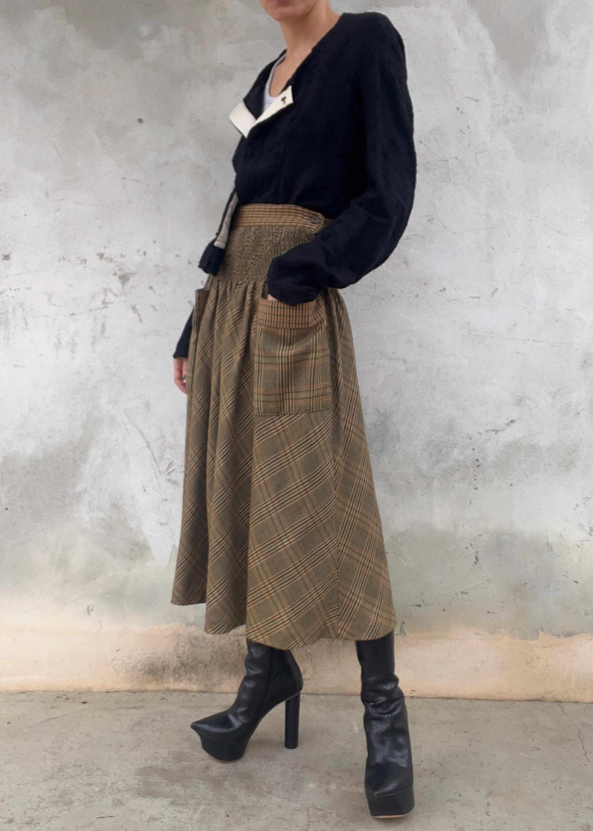 Gonna pura lana made in Italy