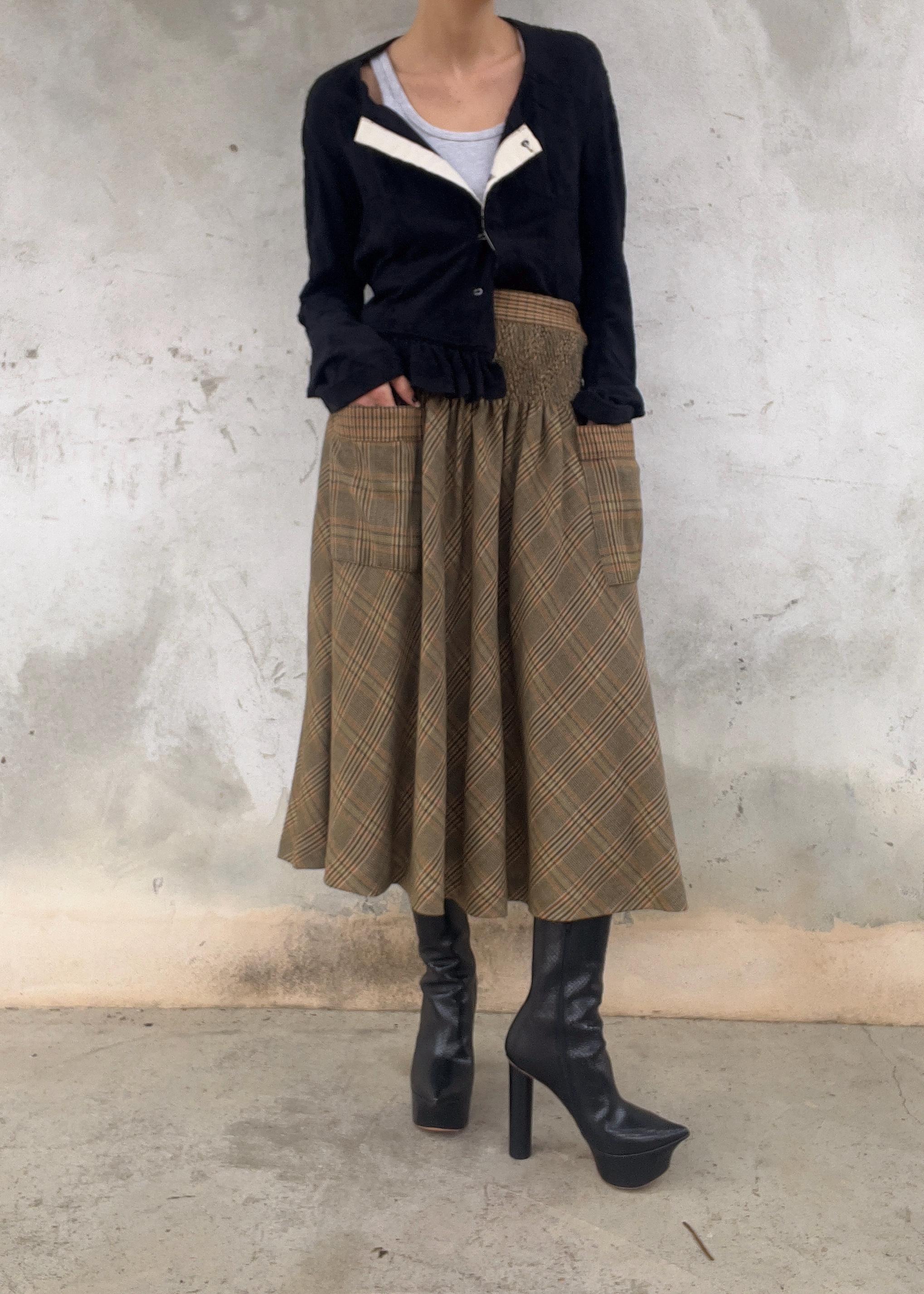 Gonna pura lana made in Italy